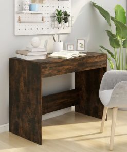 Scrivania Rovere Fumo 101x50x76,5 Cm In Truciolato
