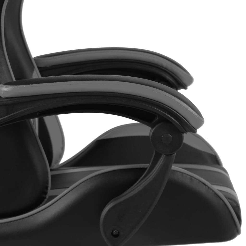 Sedia Da Gaming Nero E Grigio In Similpelle - Image 2