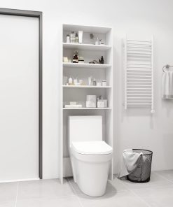 Mobile Per Lavatrice Bianco 64x24x190 cm