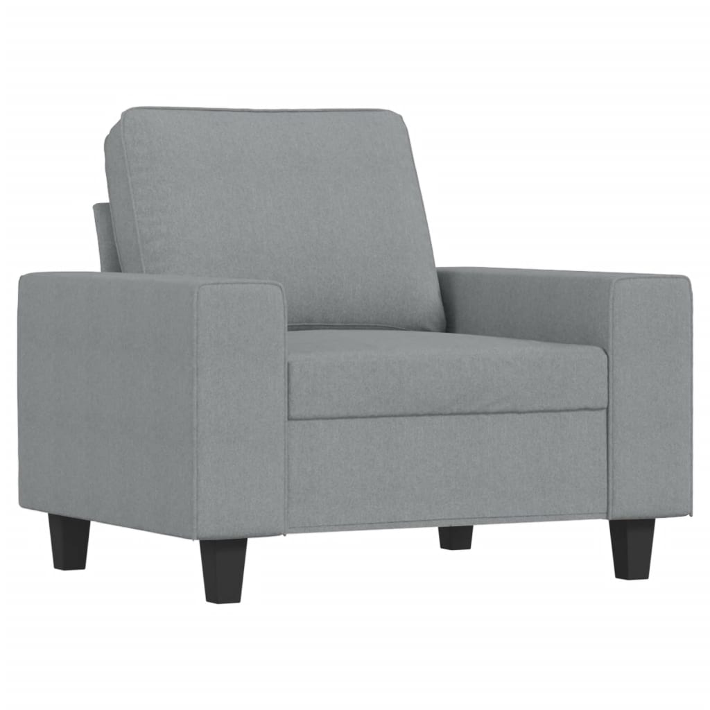 Poltrona Grigio Chiaro 60 Cm In Tessuto