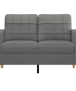 Divano A 2 Posti Grigio Scuro 120 Cm In Tessuto