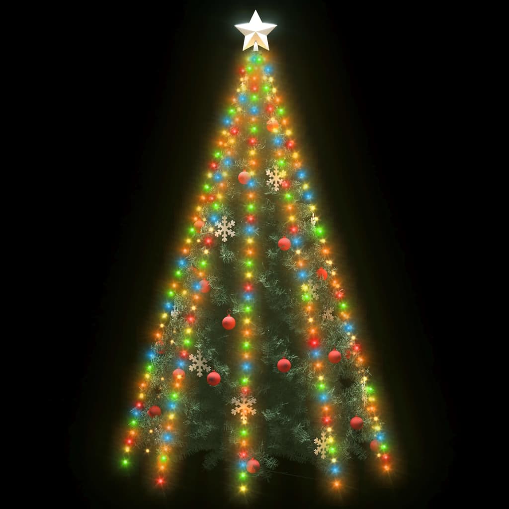 Rete Di Luce Per Albero Di Natale 400 Led Multicolori 400 cm