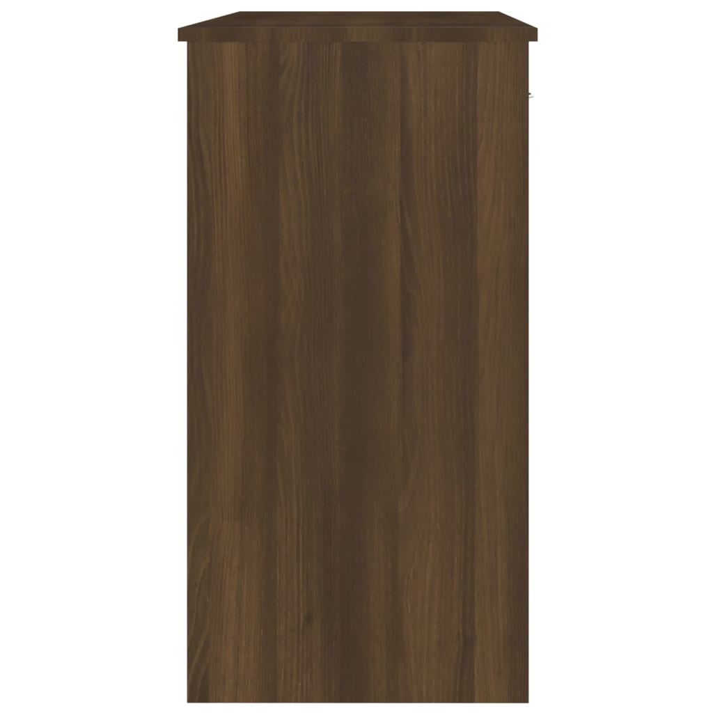 Scrivania Rovere Marrone 80x40x75 Cm In Legno Multistrato