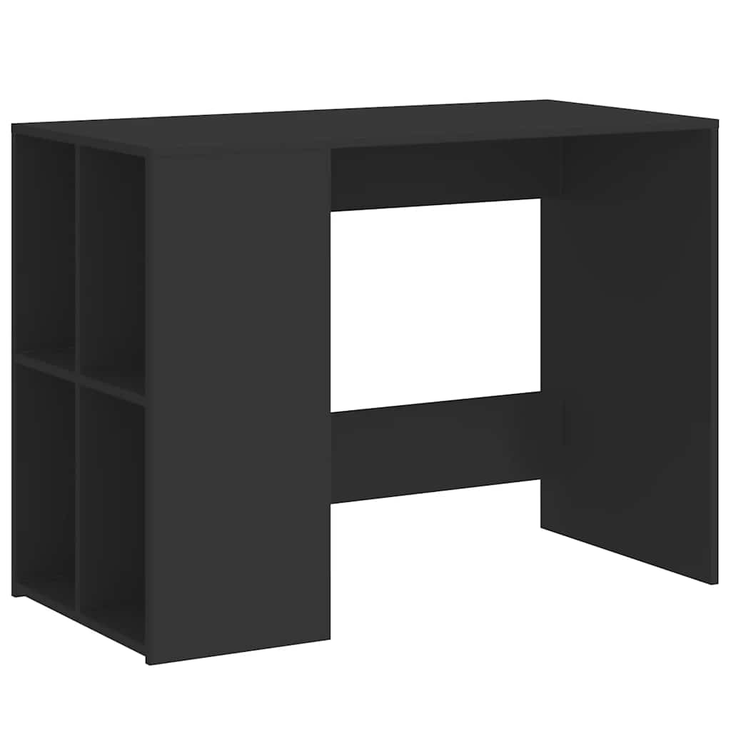 Scrivania Nera 102x50x75 Cm In Legno Multistrato - Image 5