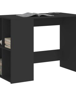Scrivania Nera 102x50x75 Cm In Legno Multistrato