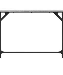 Scrivania Grigio Sonoma 100x45x76cm Legno E Acciaio A Polvere