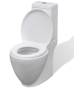 Set Toilette E Bidè In Ceramica Bianca