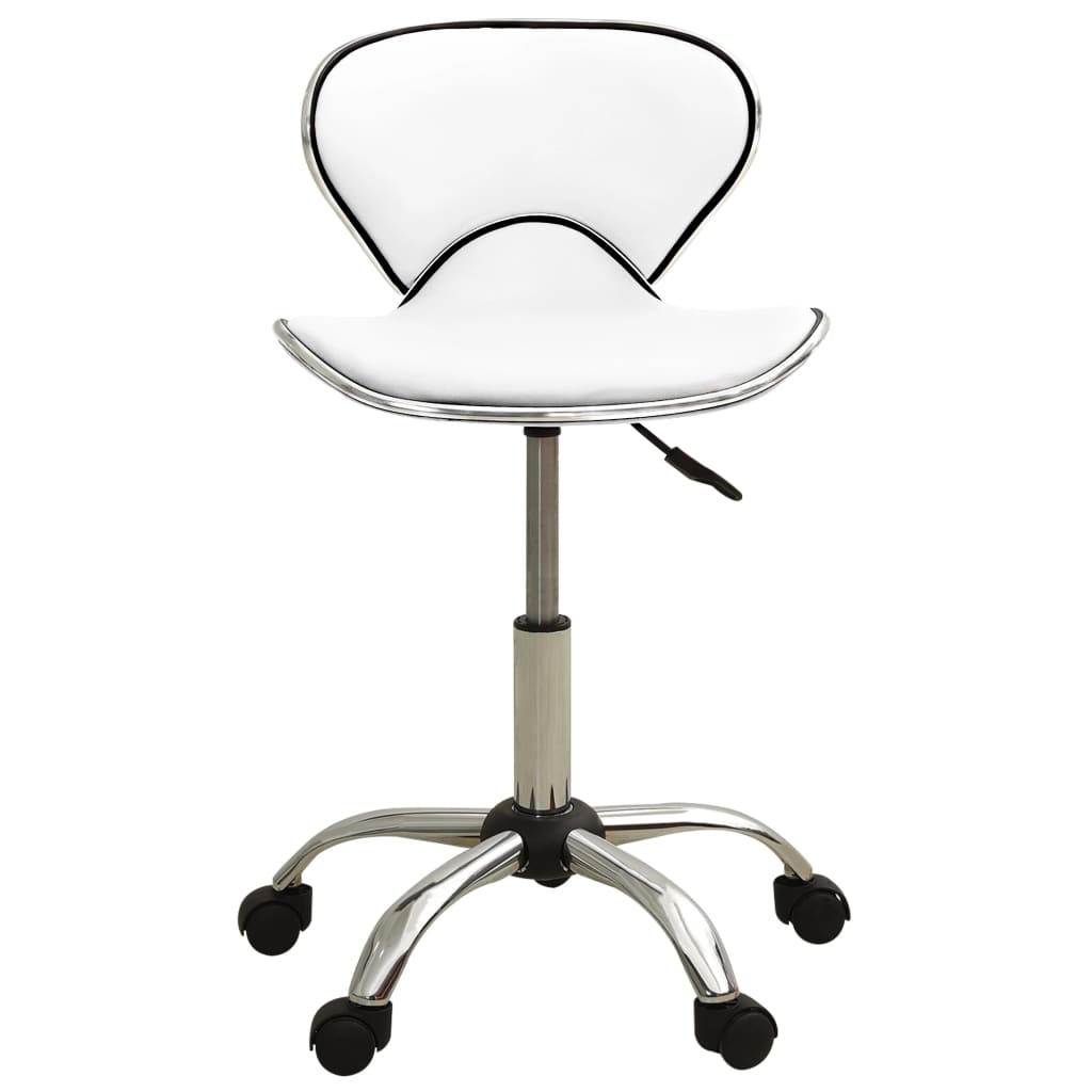 Sedia Da Ufficio Bianca In Similpelle - Image 2