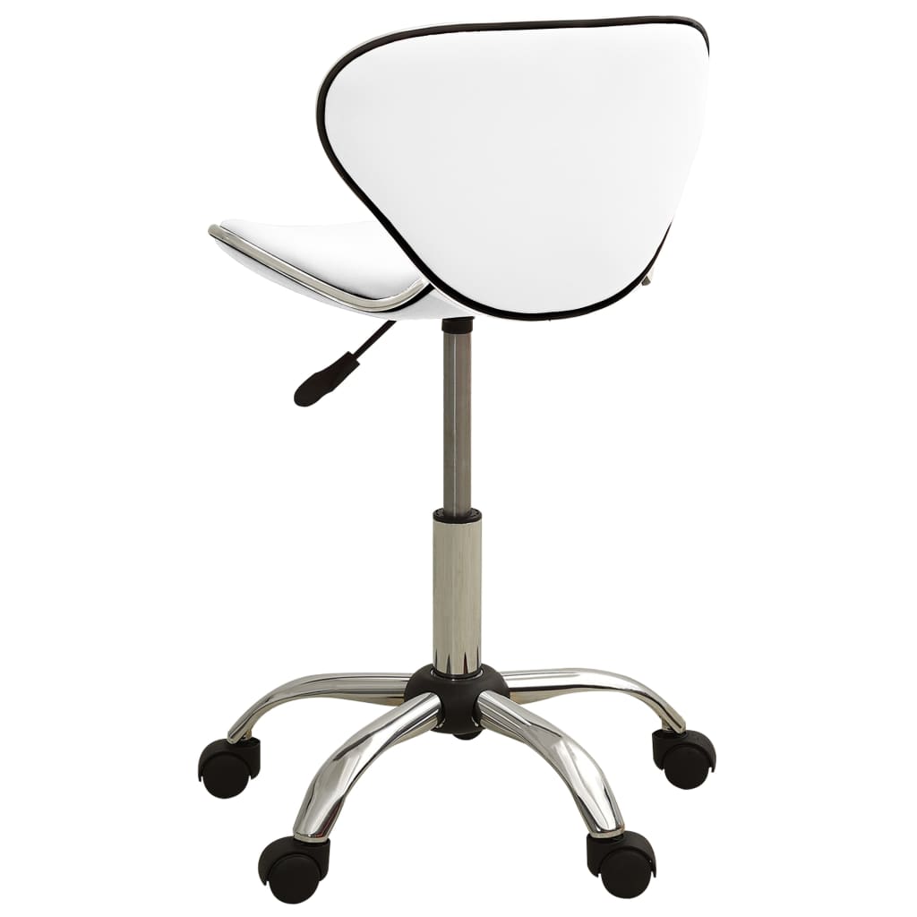 Sedia Da Ufficio Bianca In Similpelle - Image 4