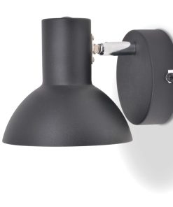 Applique 2 Pz Per 2 Lampadine E27 Nero E Oro