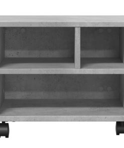 Supporto Per Stampante Con Ruote Grigio Cemento 41x32x34,5 cm