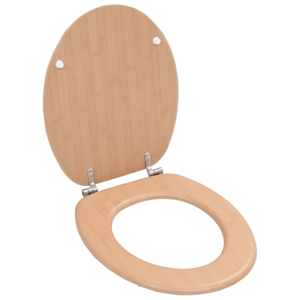 Tavoletta Wc Con Coperchio Mdf Design A Bambù - Image 4