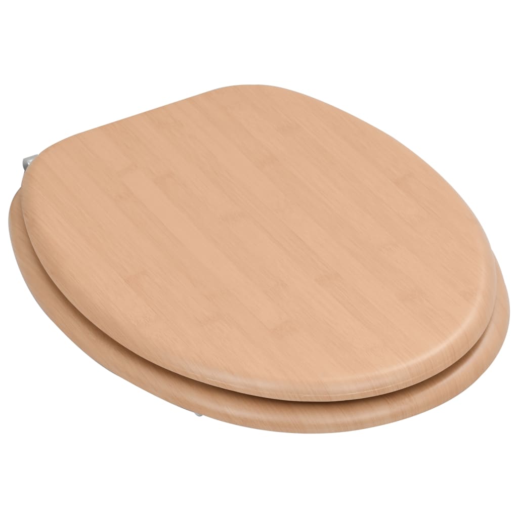 Tavoletta Wc Con Coperchio Mdf Design A Bambù - Image 6