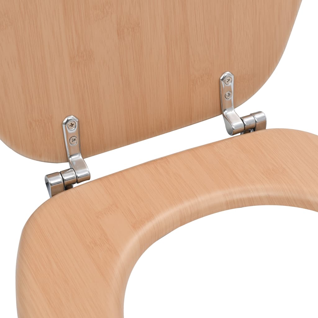Tavoletta Wc Con Coperchio Mdf Design A Bambù - Image 3