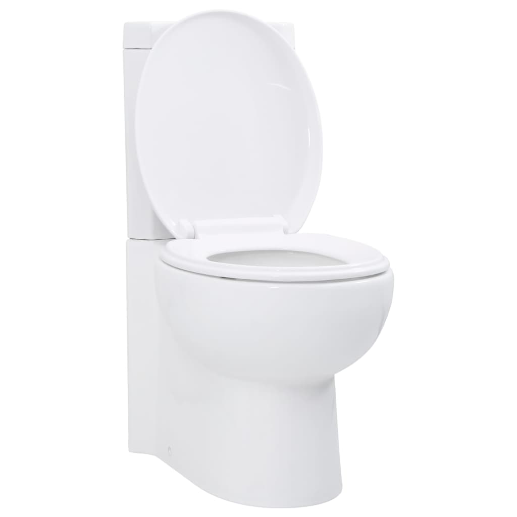 Vaso Wc In Ceramica Da Bagno Ad Angolo Bianco - Image 6