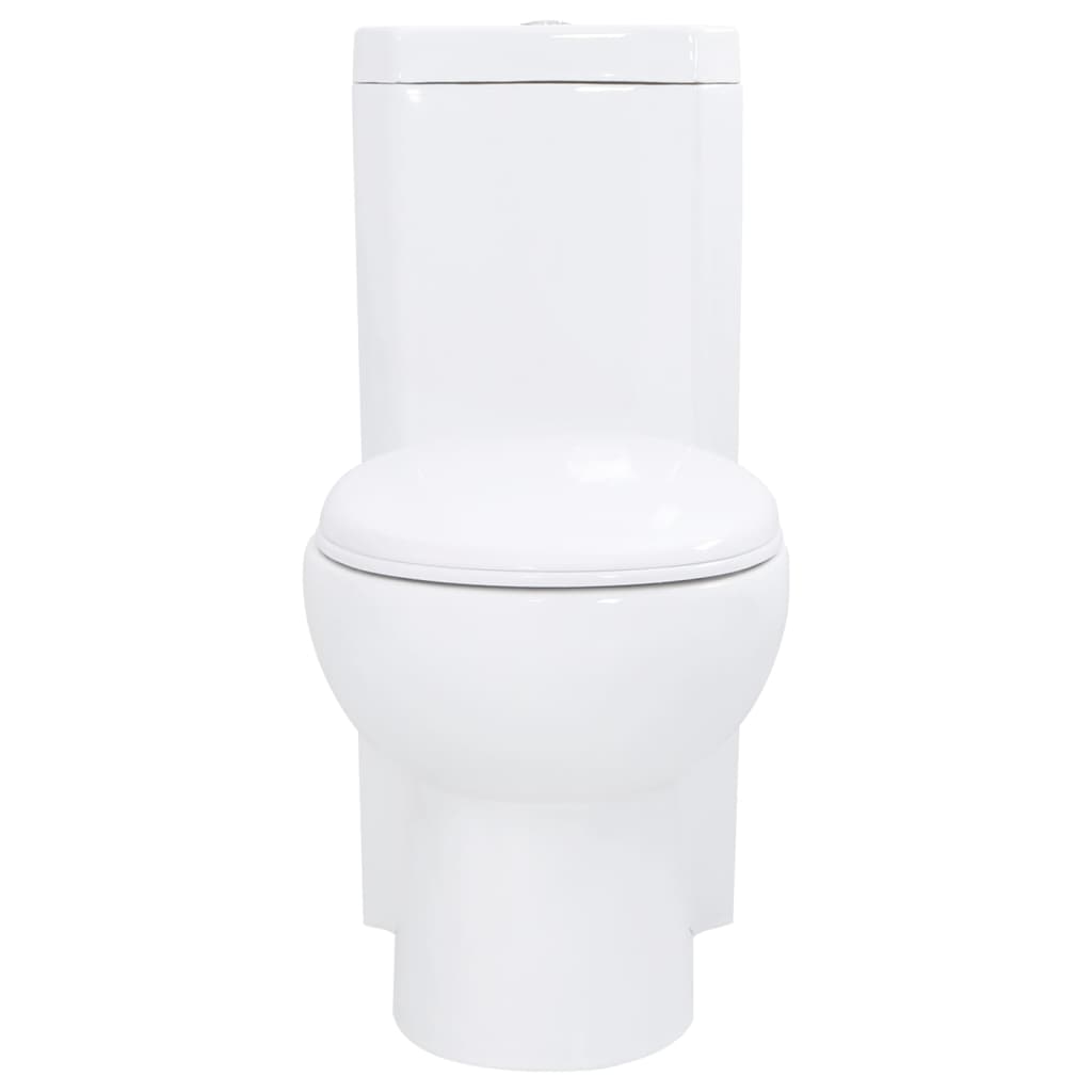 Vaso Wc In Ceramica Da Bagno Ad Angolo Bianco - Image 3
