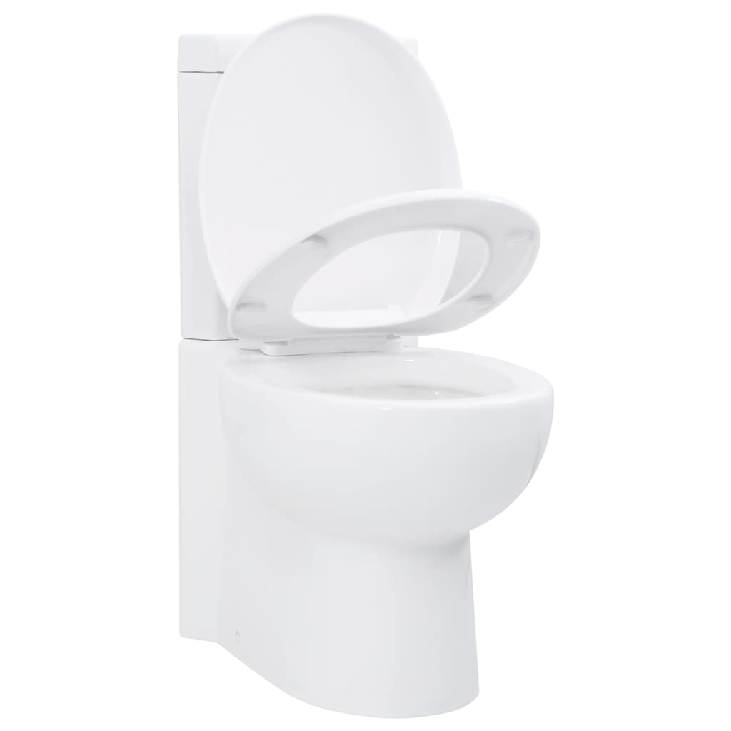 Vaso Wc In Ceramica Da Bagno Ad Angolo Bianco - Image 2