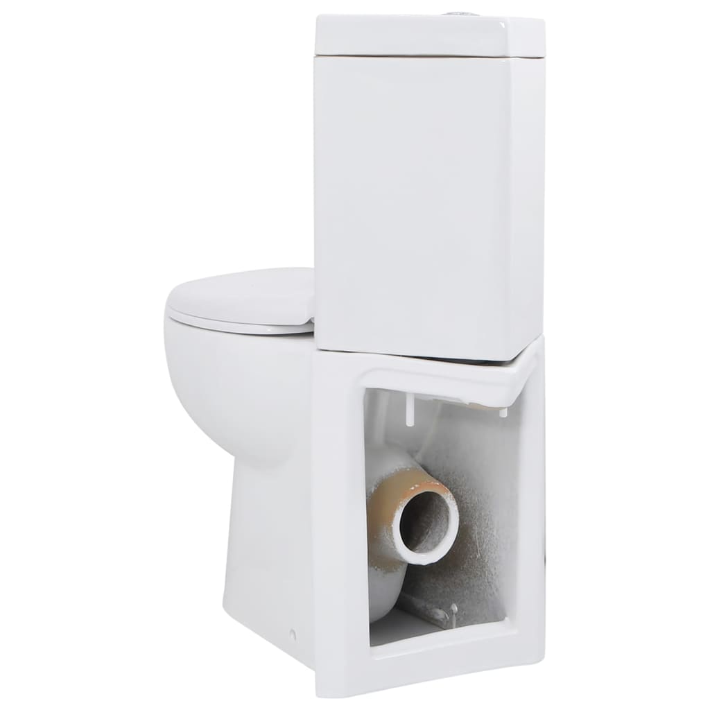 Vaso Wc In Ceramica Da Bagno Ad Angolo Bianco - Image 5