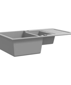 Lavello Da Cucina In Granito Vasca Doppia Grigio