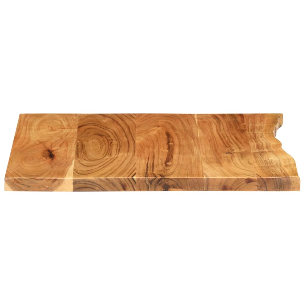 Piano Per Lavabo Bagno In Massello Di Acacia 58x52x2,5 cm - Image 2