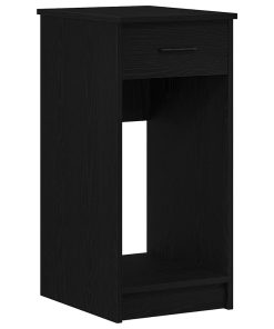 Supporto A Torre Per Computer Con Cassetto Nero 35x45x77 cm