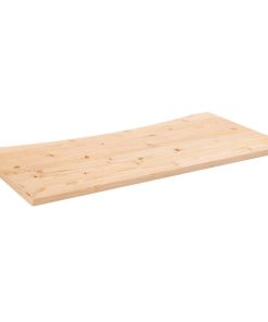 Piano Scrivania 100x50x2,5 Cm In Legno Massello Di Pino