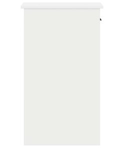 Supporto A Torre Per Computer Con Cassetto Bianco 35x45x77 cm