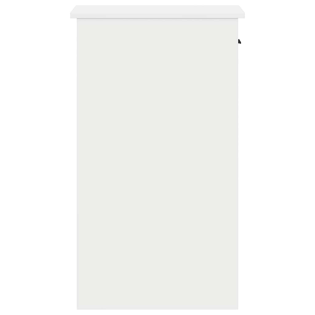Supporto A Torre Per Computer Con Cassetto Bianco 35x45x77 cm
