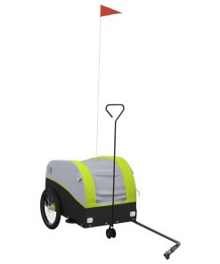 Rimorchio Da Bici Nero E Verde 30 Kg In Ferro
