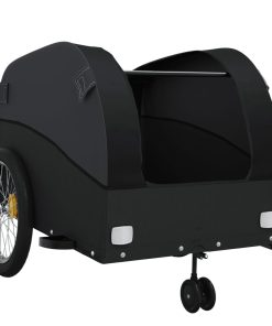 Rimorchio Da Bici Nero 45 Kg In Ferro