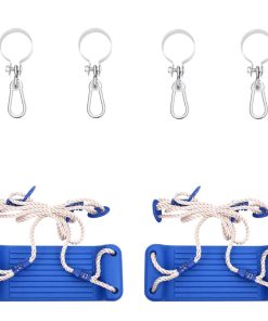 Seggiolini Per Altalena Con Corde 2 Pz Blu 38x16 Cm pe