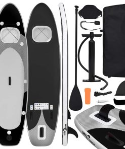 Set Tavola Sup Gonfiabile Nera 330x76x10 cm