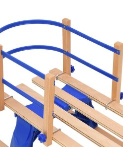 Slitta Pieghevole Con Schienale 110 Cm In Compensato