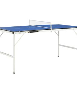Tavolo Da Ping Pong Con Rete 5 Piedi 152x76x66 Cm Blu