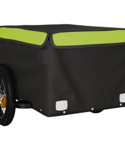 Rimorchio Da Bici Nero E Verde 30 Kg In Ferro