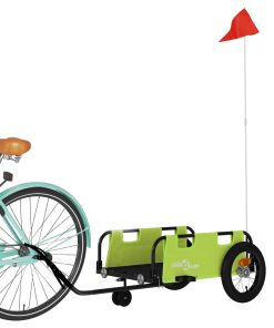 Rimorchio Da Bici Verde Oxford E Ferro