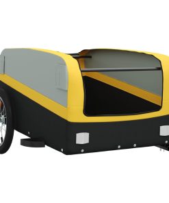 Rimorchio Da Bici Nero E Giallo 45 Kg In Ferro