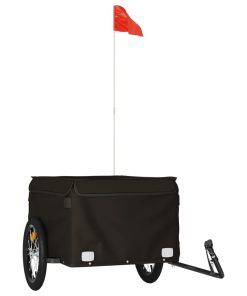 Rimorchio Da Bici Nero 45 Kg In Ferro
