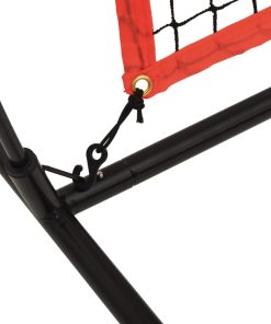 Rete Baseball Rossa E Nera 369x107x271 Cm Acciaio E Poliestere