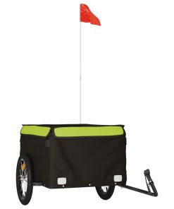 Rimorchio Da Bici Nero E Verde 45 Kg In Ferro