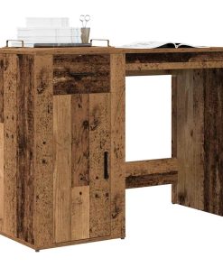 Scrivania Legno Antico 100x49x75 Cm In Legno Multistrato