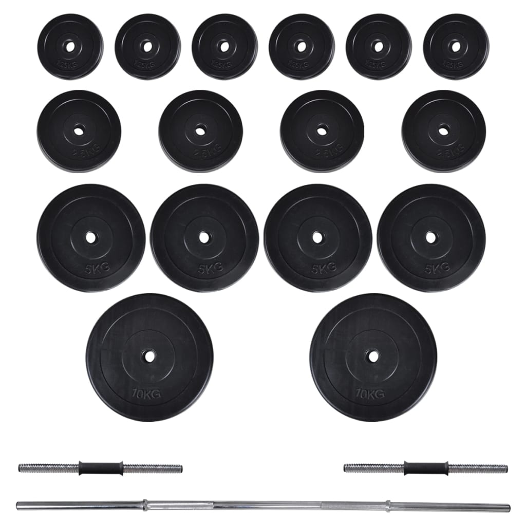 Set Bilanciere E 2 Manubri 60,5 kg - Image 3