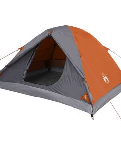 Tenda Da Campeggio A Cupola 3 Persone Arancione Impermeabile