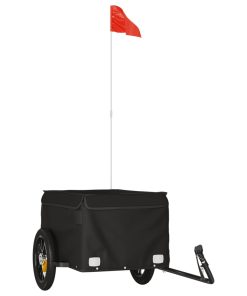 Rimorchio Da Bici Nero 30 Kg In Ferro