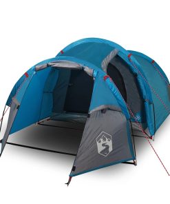 Tenda Da Campeggio A Tunnel Per 2 Persone Blu Impermeabile