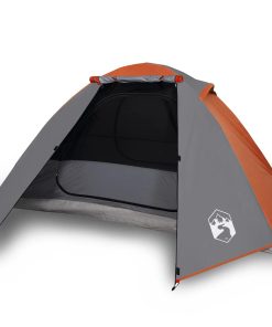 Tenda Da Campeggio A Cupola 2 Persone Arancione Impermeabile