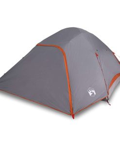 Tenda Da Campeggio A Cupola Per 6 Persone Grigia Impermeabile