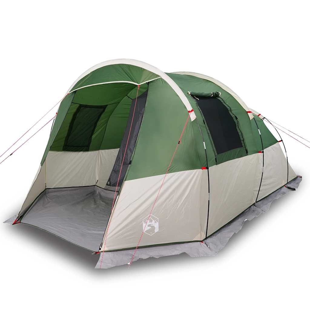 Tenda Da Campeggio A Tunnel Per 4 Persone Verde Impermeabile