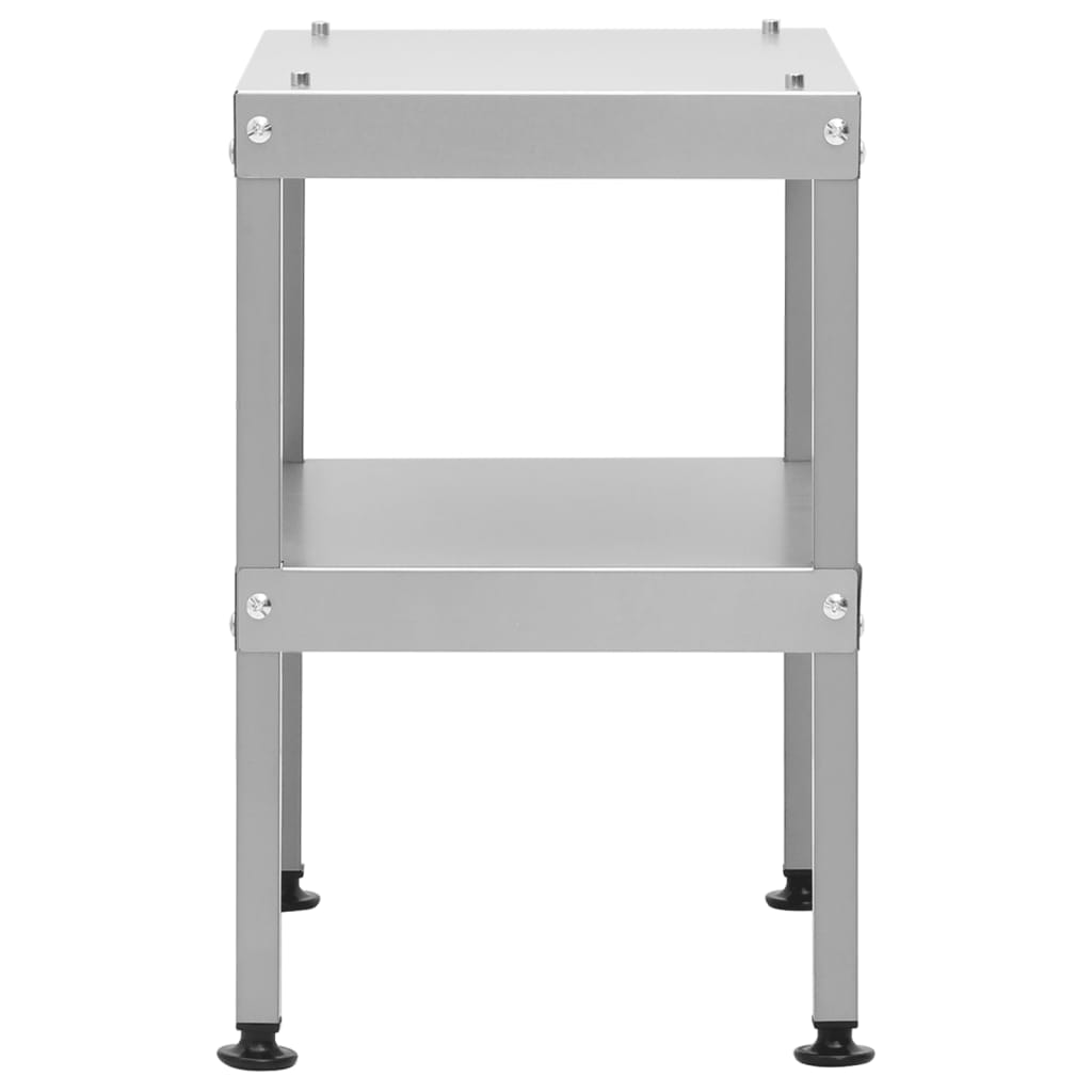 Tavolo Per Forno Affumicatore 40x28x44,5 Cm In Acciaio Zincato