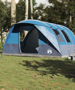 Tenda Da Campeggio A Tunnel Per 5 Persone Blu Impermeabile